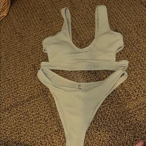 SHEIN Light Blue Bikini Set